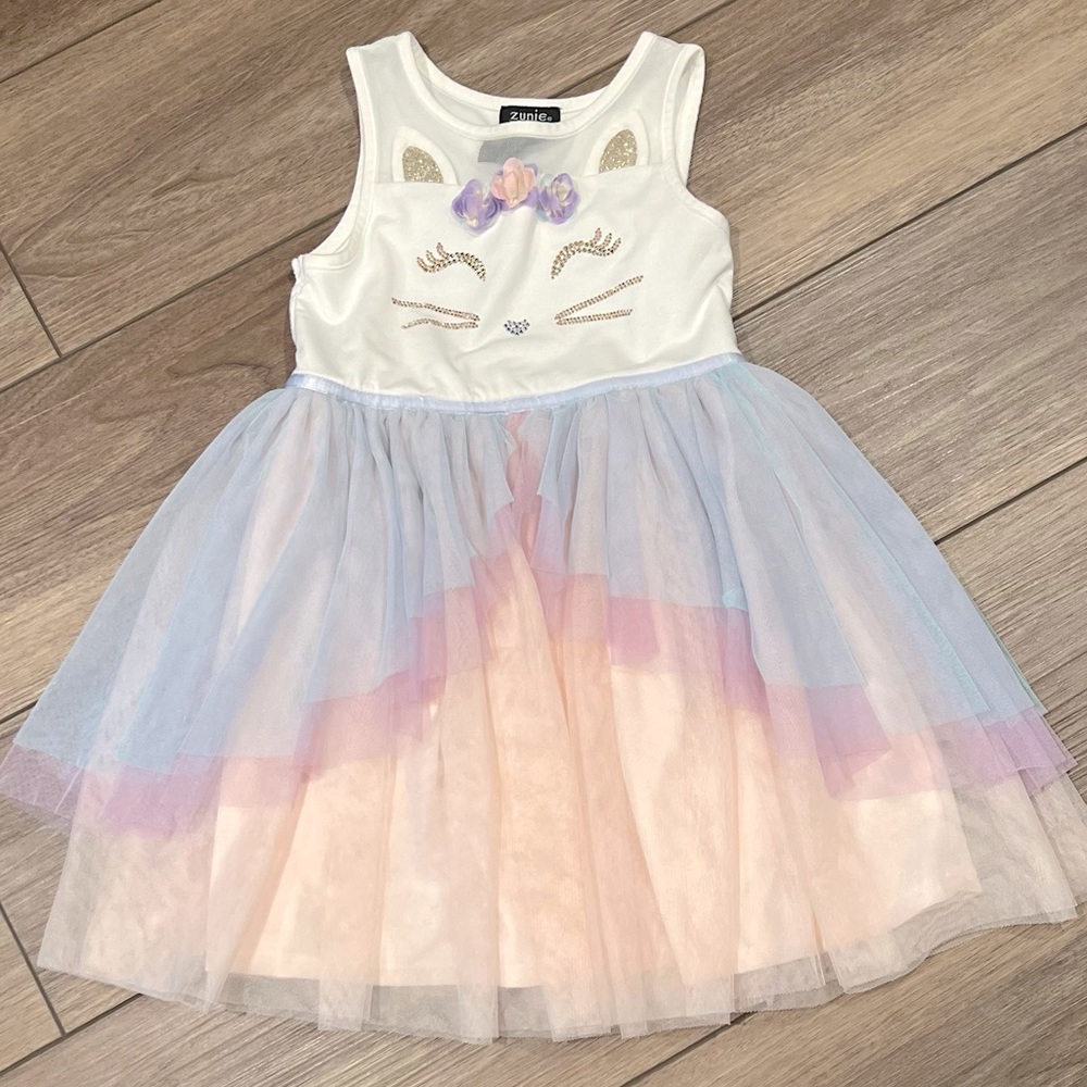 Girls rainbow dress
